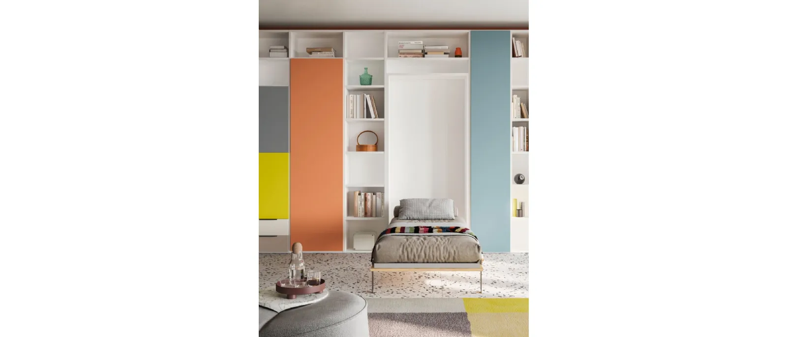 SMART Junior 45 space-saving children's room by San Martino Mobili