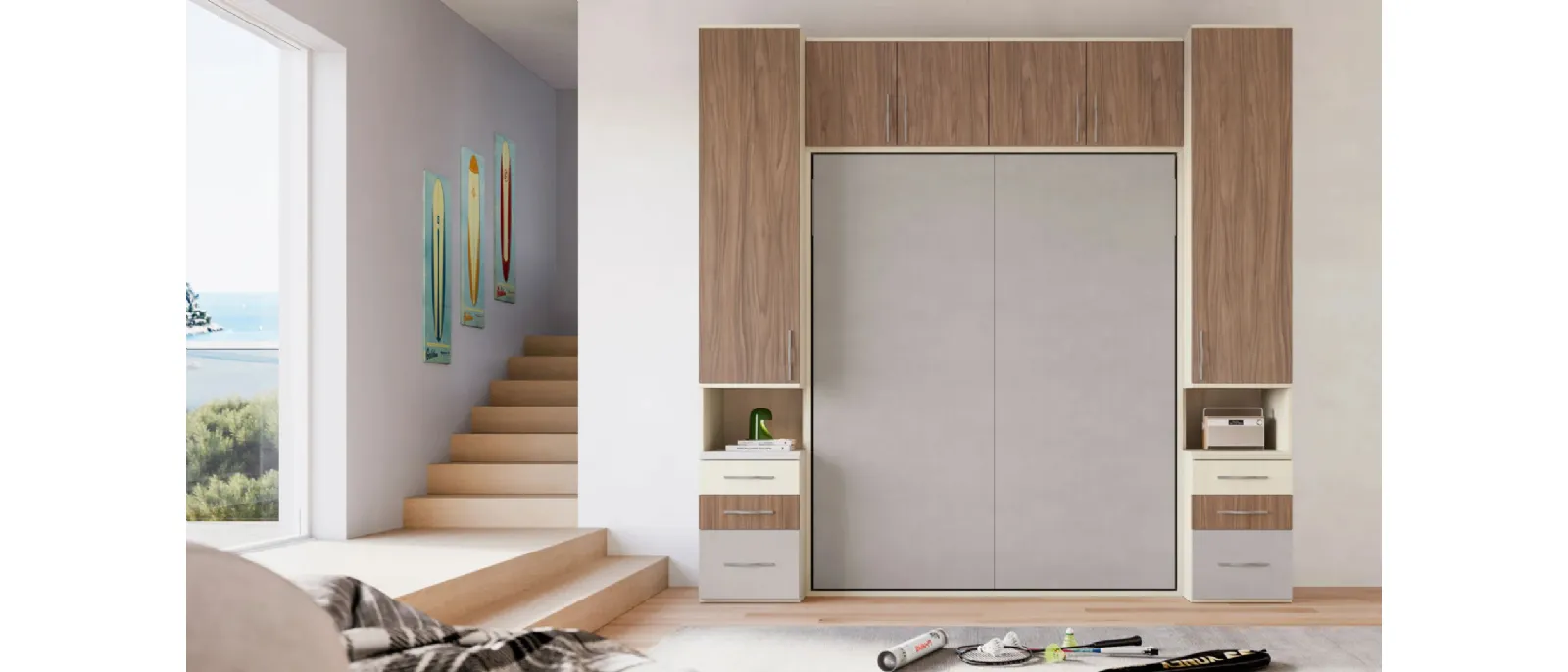 Space-saving children's bedroom SMART Junior 48 by San Martino Mobili