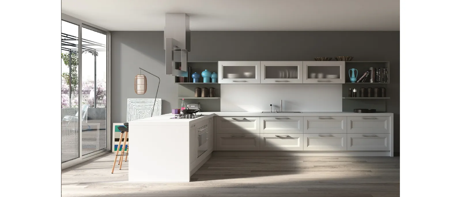 Classic Kitchen with Alba 08 Peninsula by Essebi