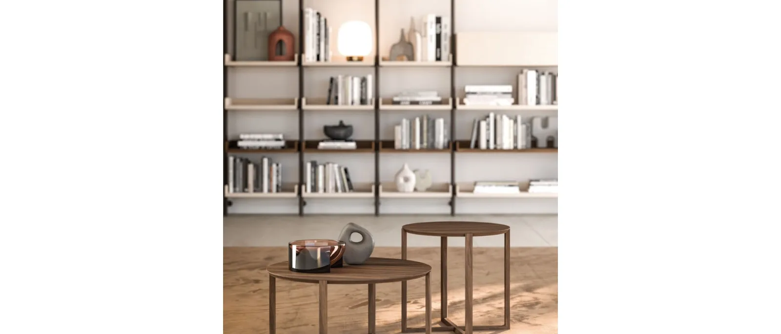 Round coffee table Agatea by Orme.