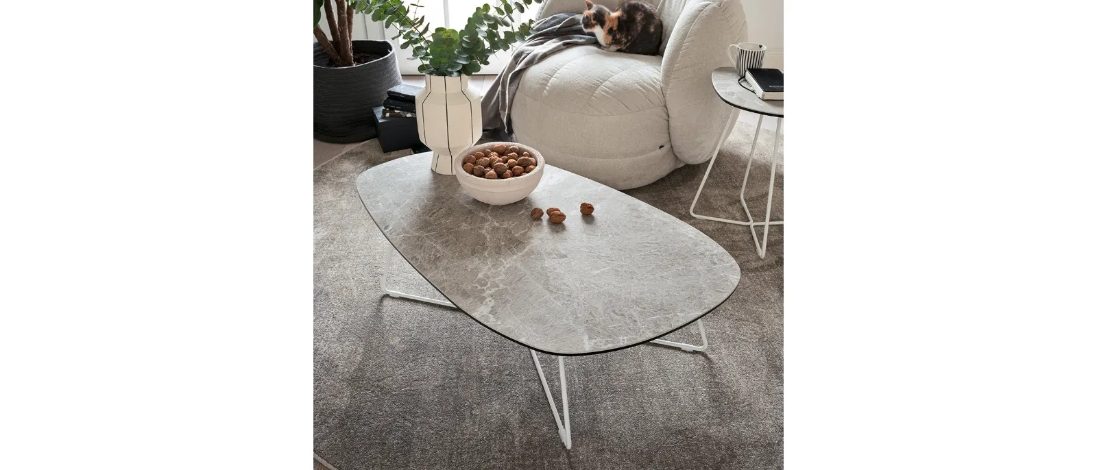 Coffee table Ciop in ceramic by Connubia.