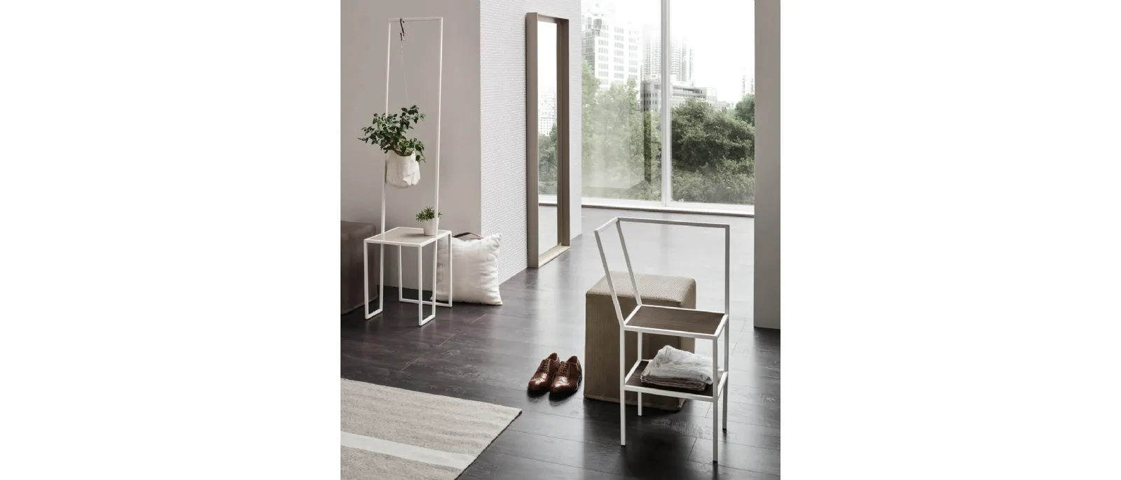 The idea for the creation of the “Otis” coat rack was inspired by a
