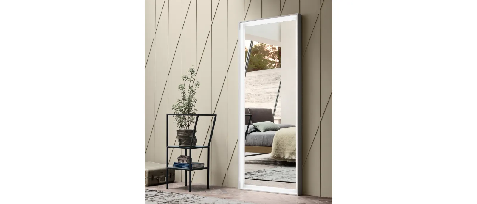 PATO is a tall mirror by Italian designer