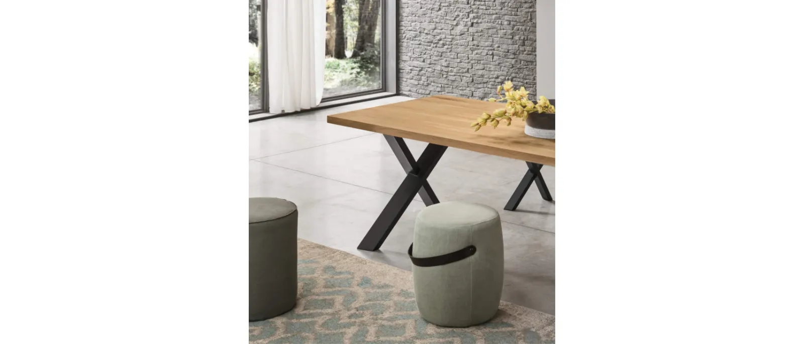 Botte is a pouffe whose