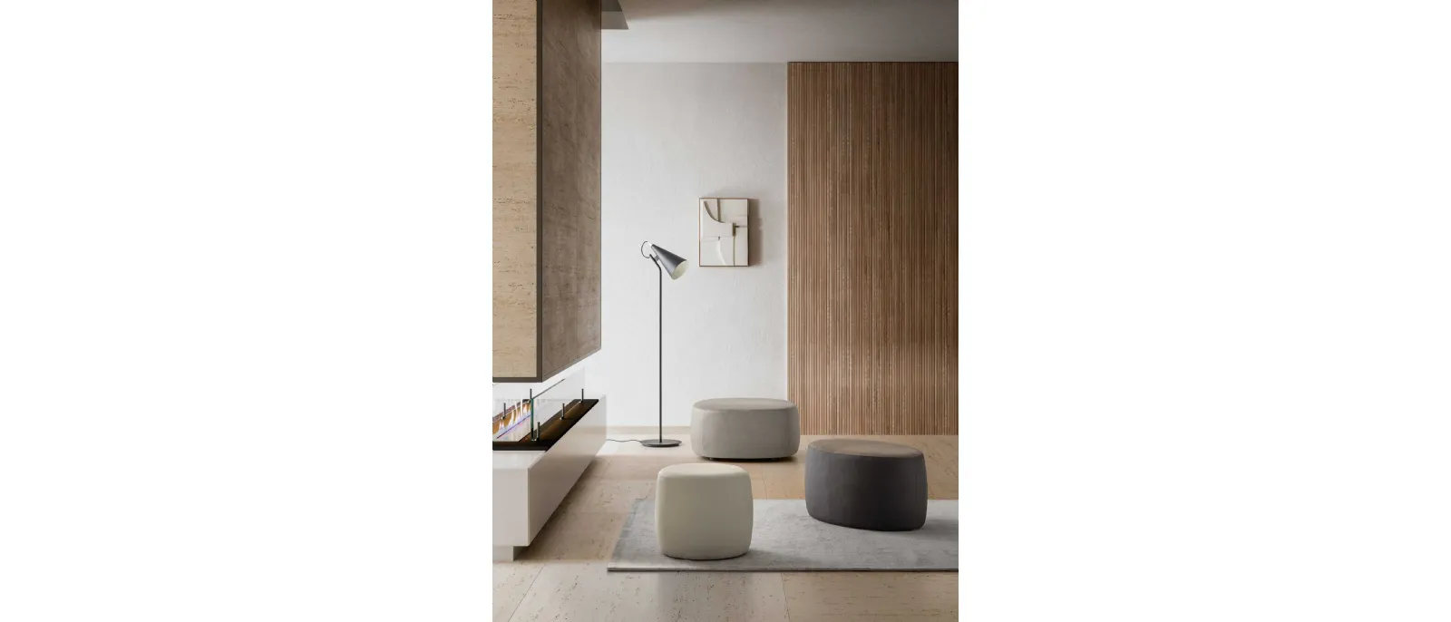 Le Comfort presents the Pouf Bowl designed by Antonio Citterio