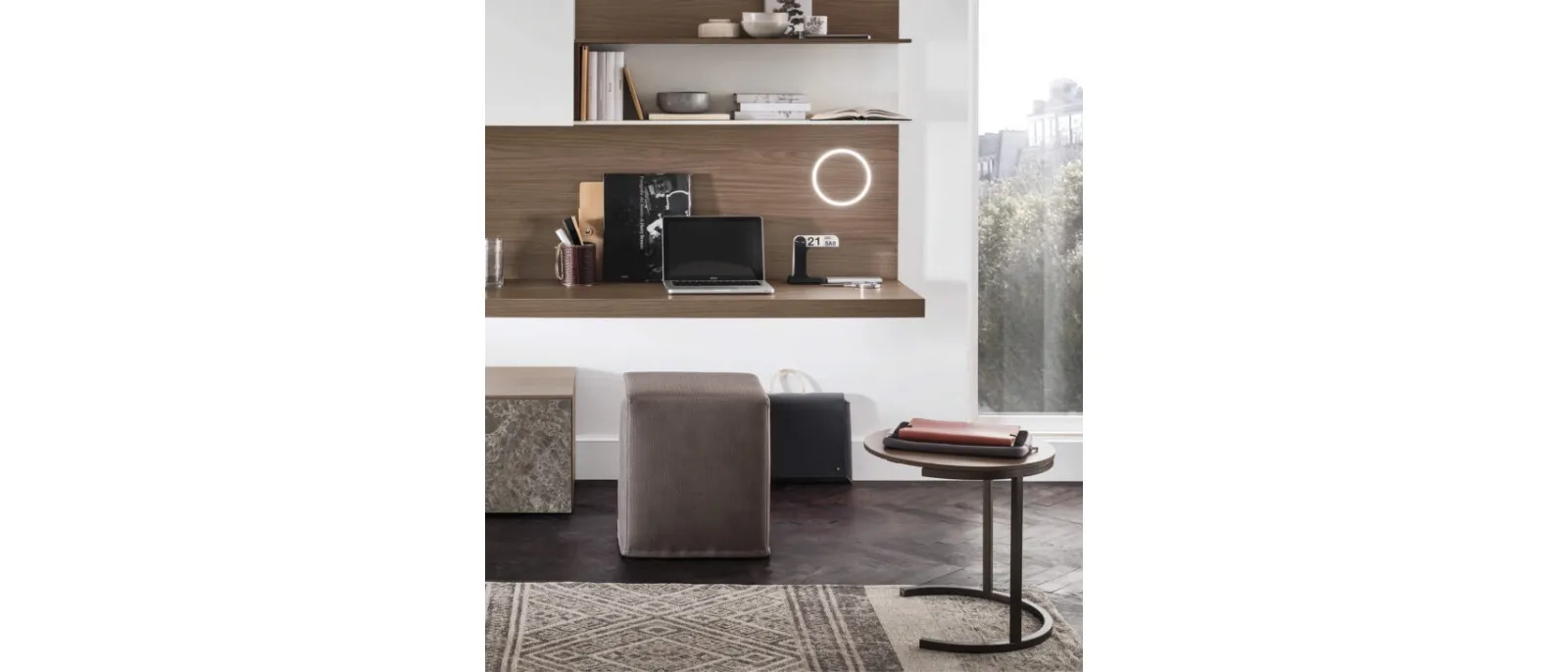 The square pouf Dado is part of the