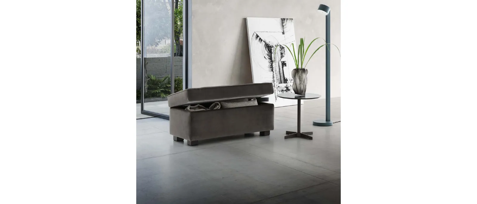 The Pouff from the Raffaello series designed by Gianfranco