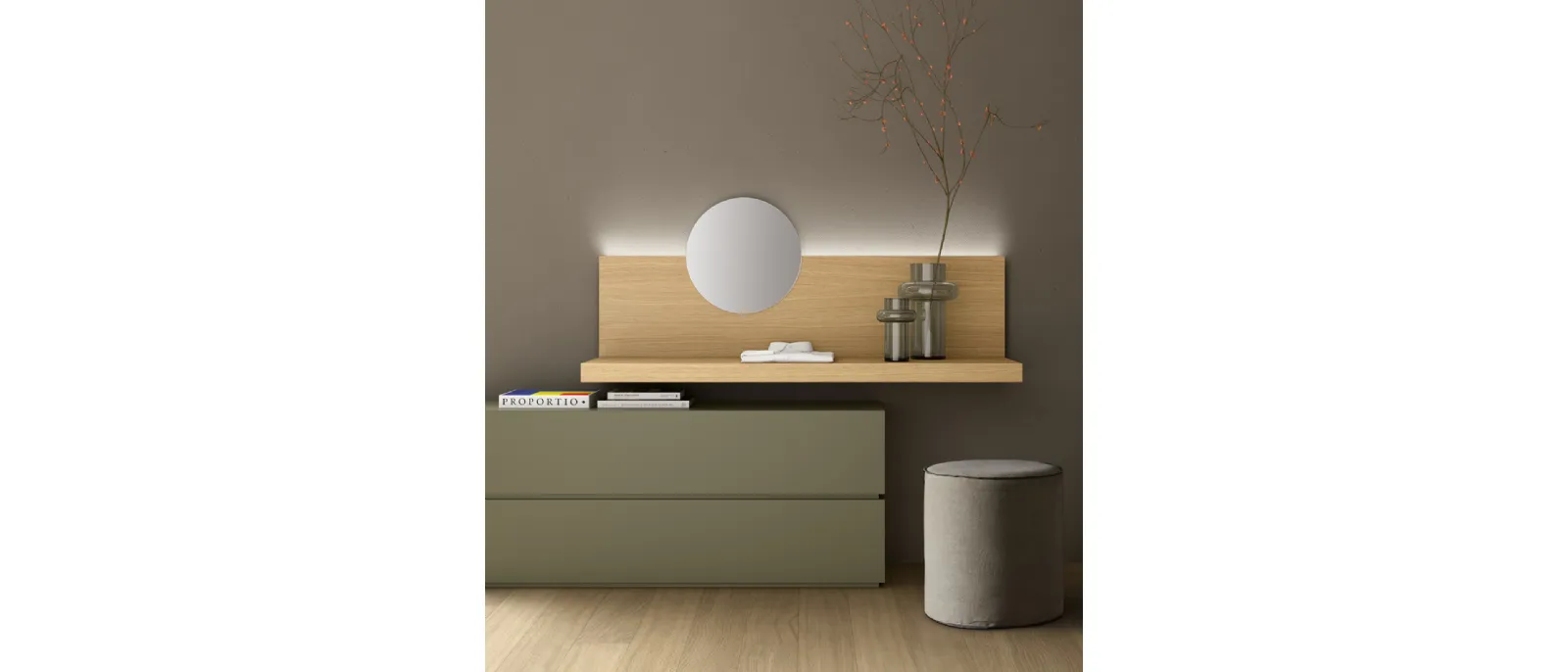 Seta mirror by Maronese is a piece of furniture with the