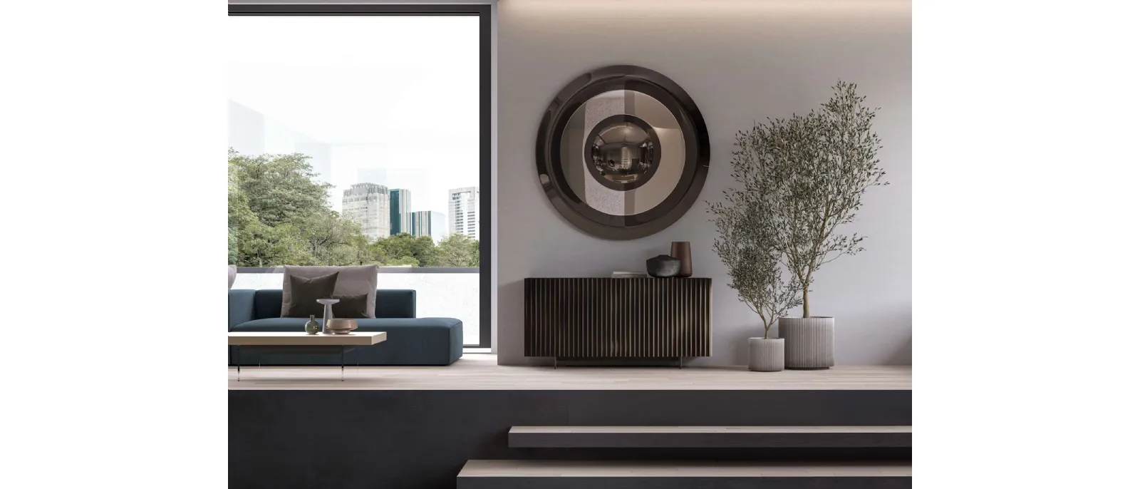 Design mirror Dorian by Ozzio