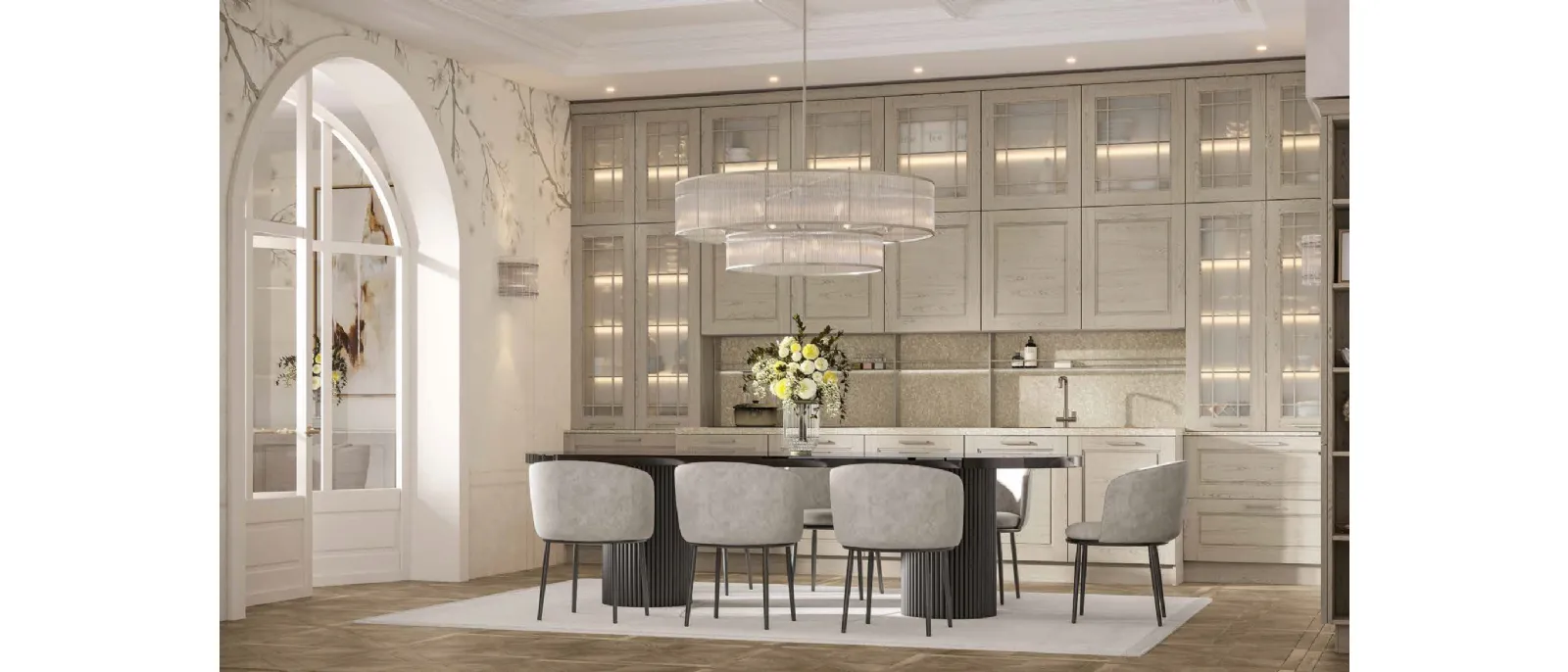 Alice Liberty Linear Classic Kitchen by Arrex