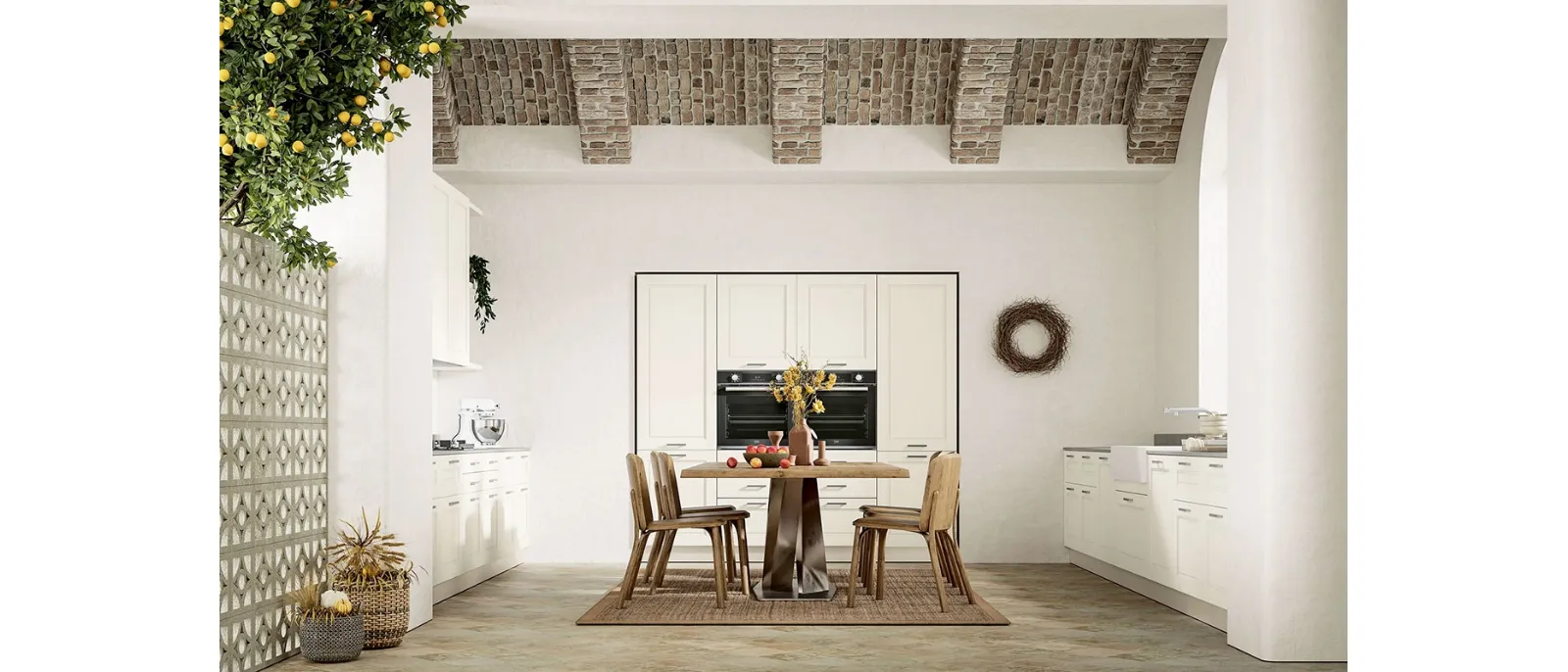 Alice Mediterranean Corner Classic Kitchen by Arrex