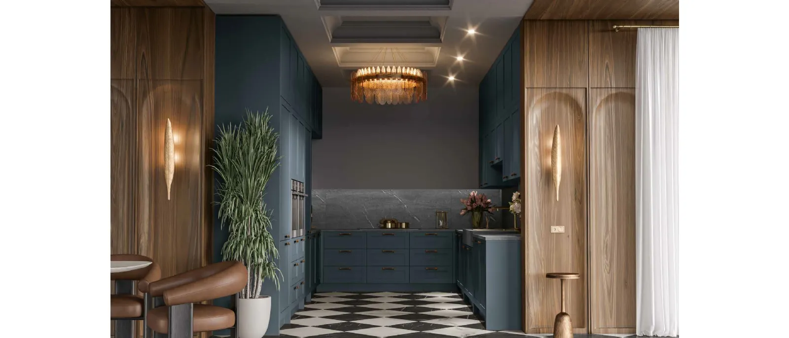 Queen Luxury Classic Corner Kitchen by Arrex