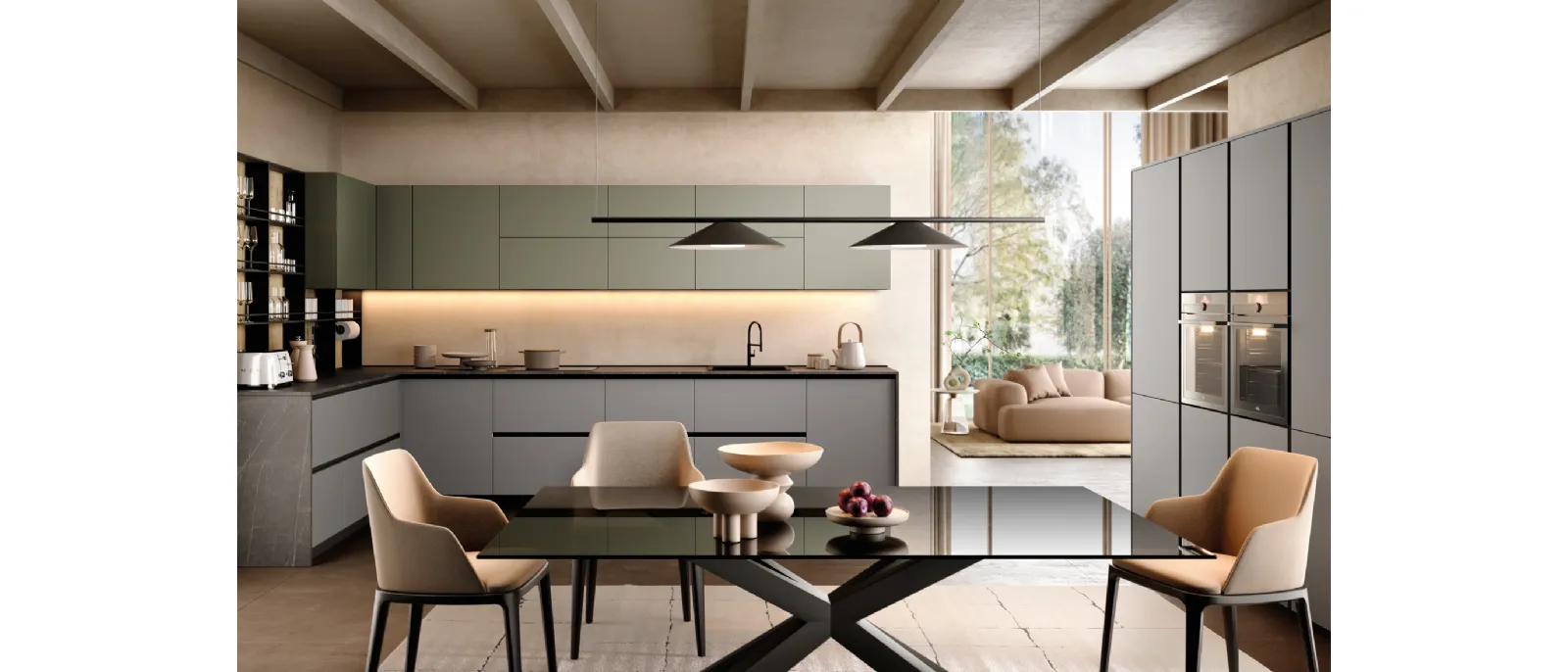 Modern Angular Kitchen Astro 03 by Essebi