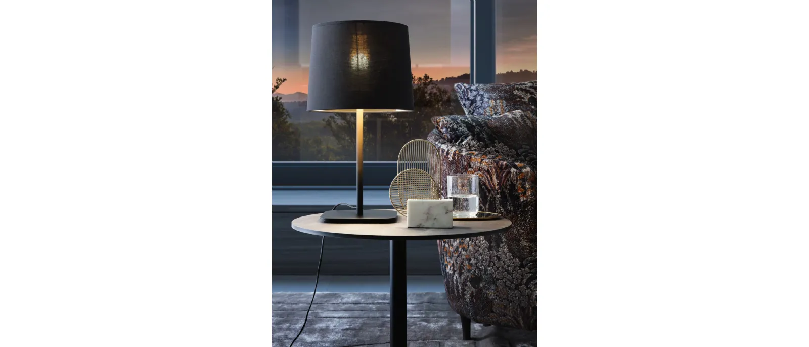 Hygge by Le Comfort is the latest addition to their collection of table lights and desk lamps with fabric shades. The name refers directly