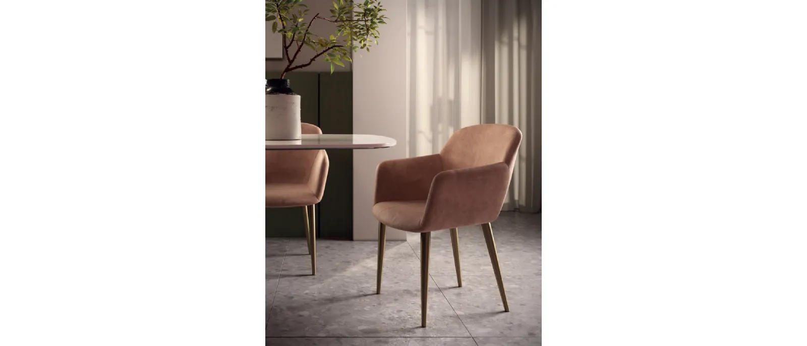 Nappa chair Cecilia by Di Lazzaro