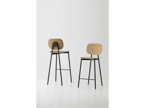 Tata Young 6 Sgabello Impiallacciato