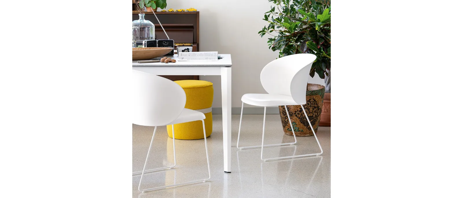 Polypropylene chair Tuka PL by Connubia