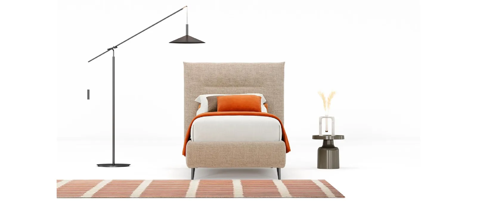 Ken is a single bed designed by Gianluca Bucci for