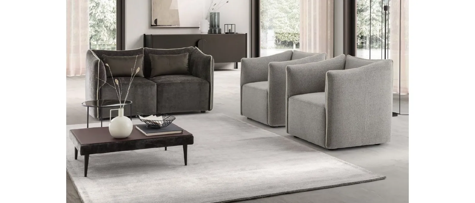 Kubik is a contemporary easy chair designed by Antonio Citterio for Kartell that features distinctive