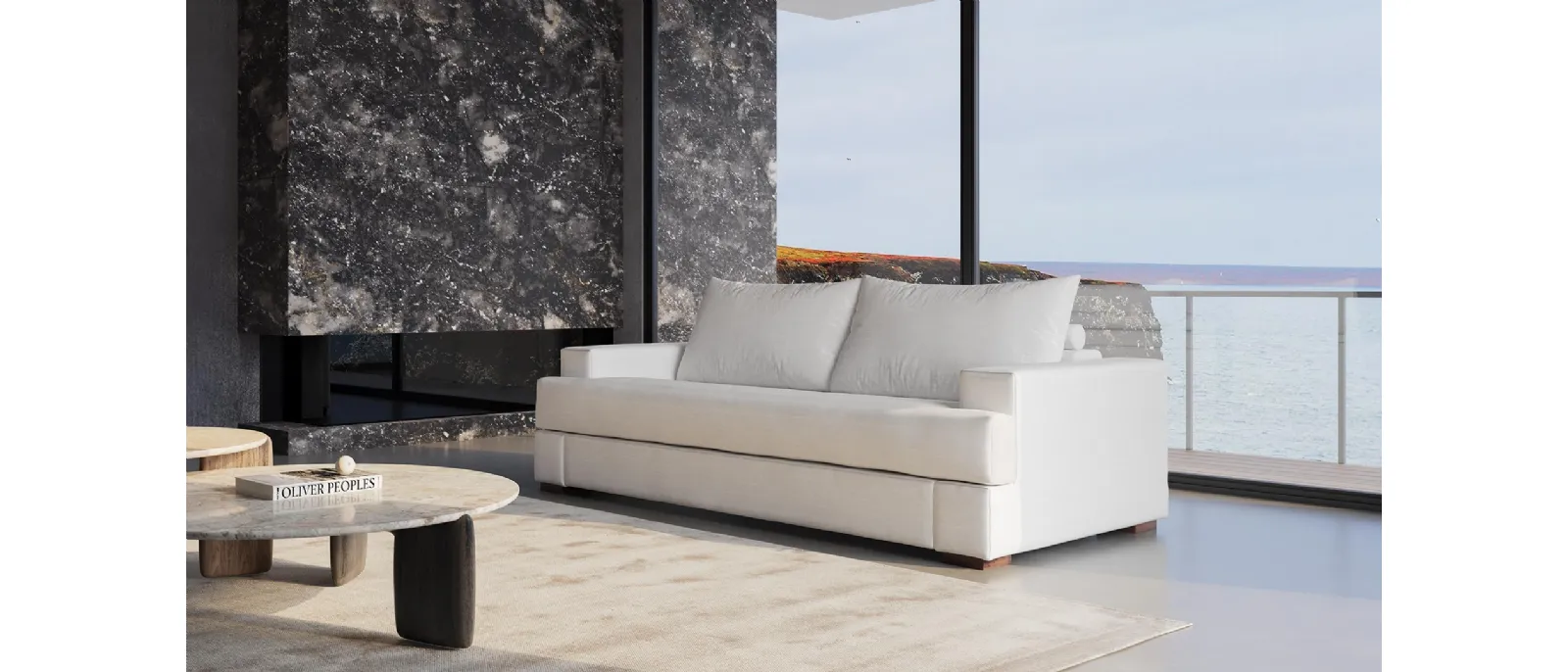 The sofa bed of the Chalet collection by Divaletti