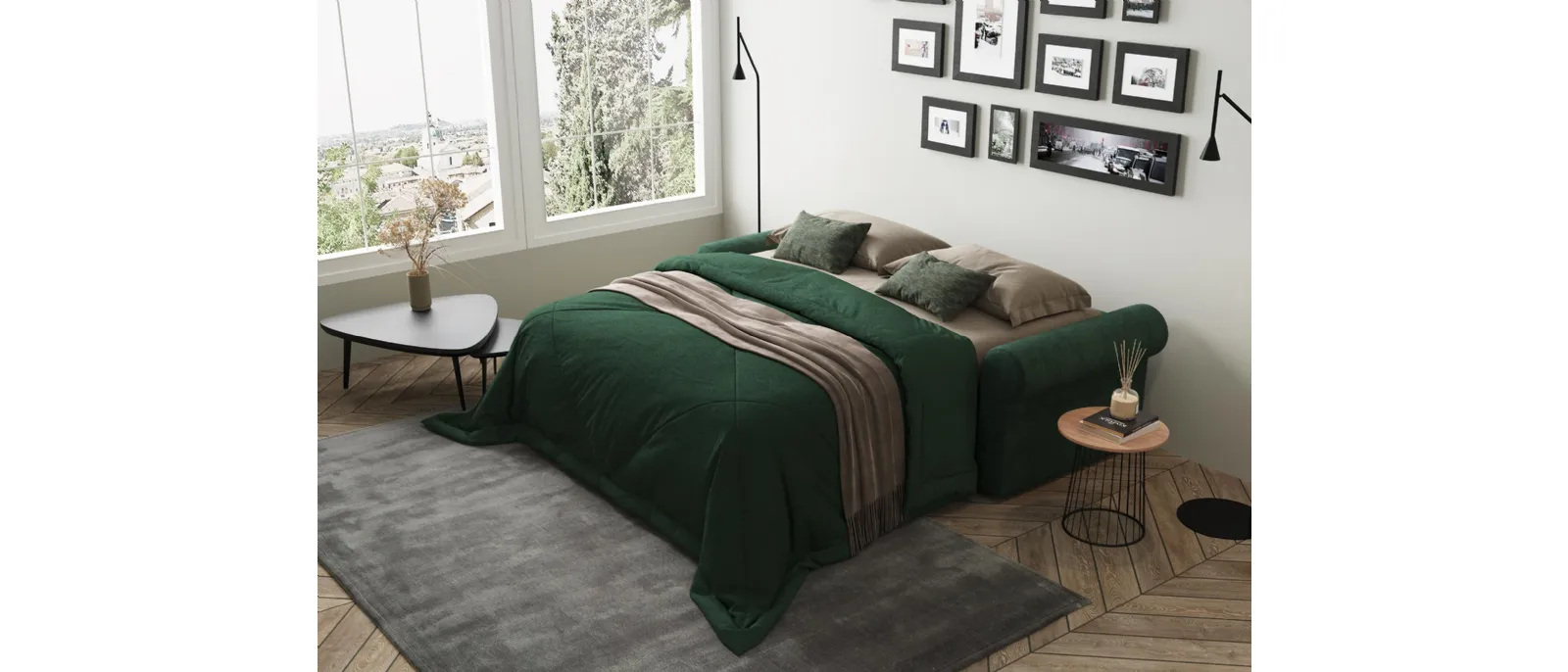 Sleeper sofa from the collection of Divaletti sofas with