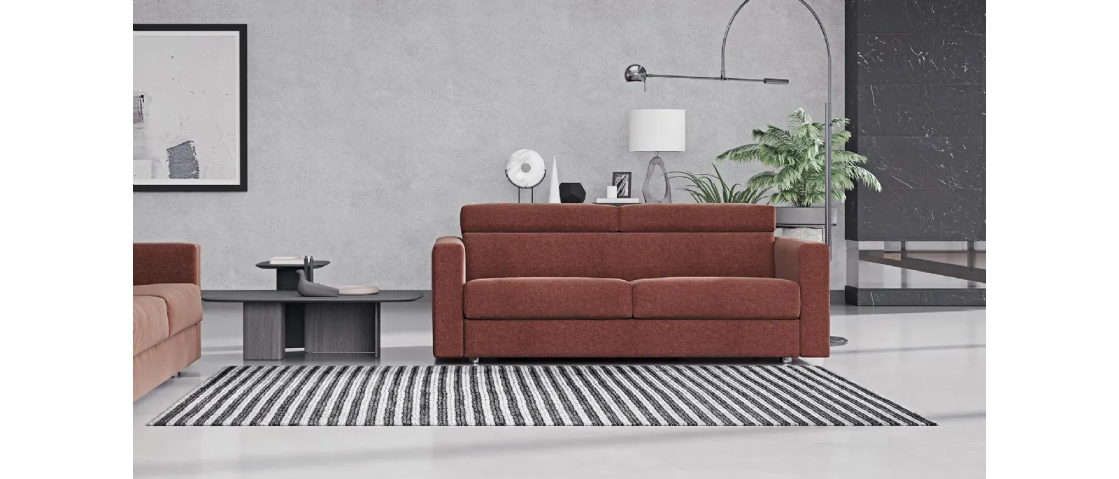 Eclipse is the double bed of the brand Divalletti.
