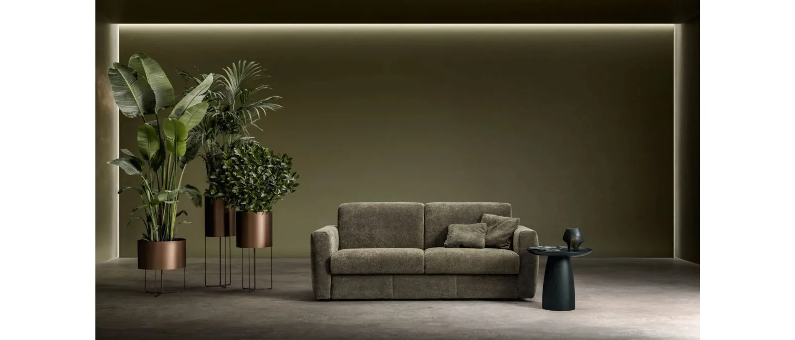 Linear sofa bed Hill by Samoa