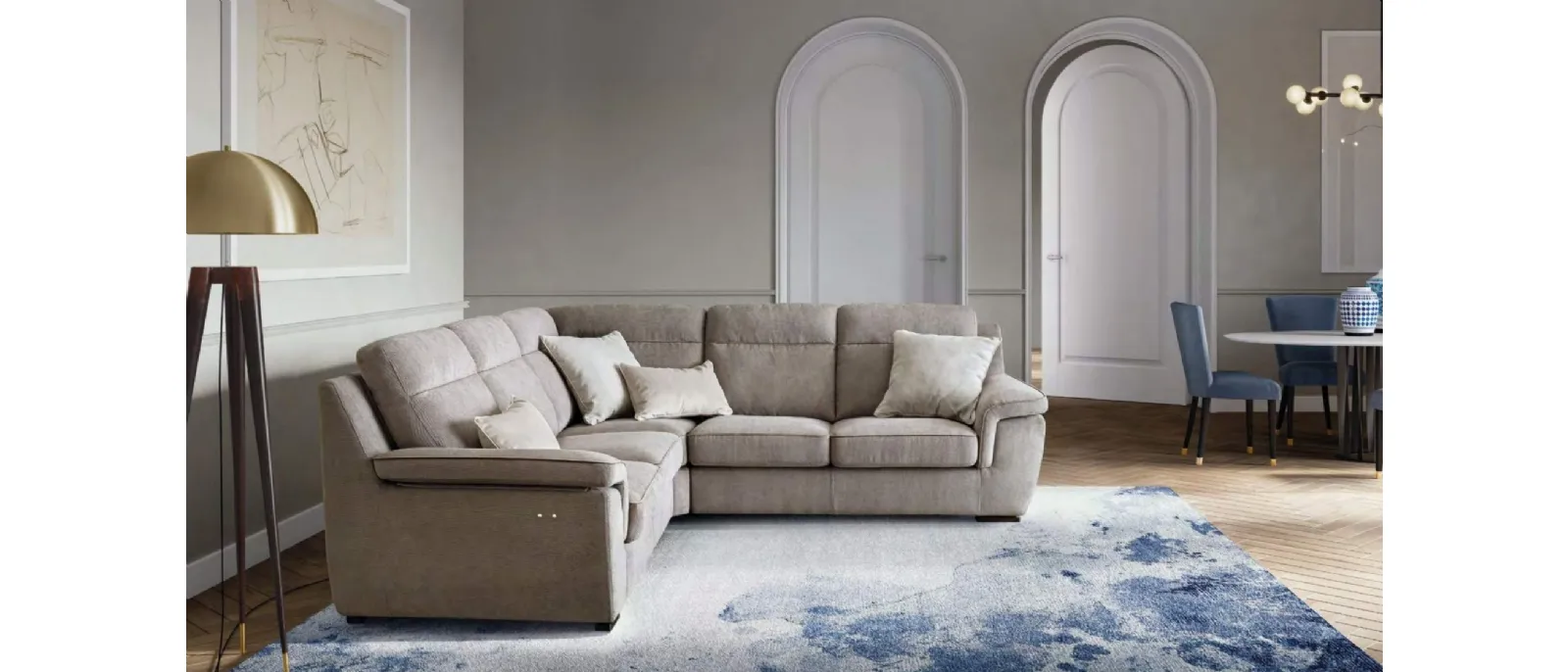 Hollis is an exclusive sofa designed by Le Comfort for its collection of sofas