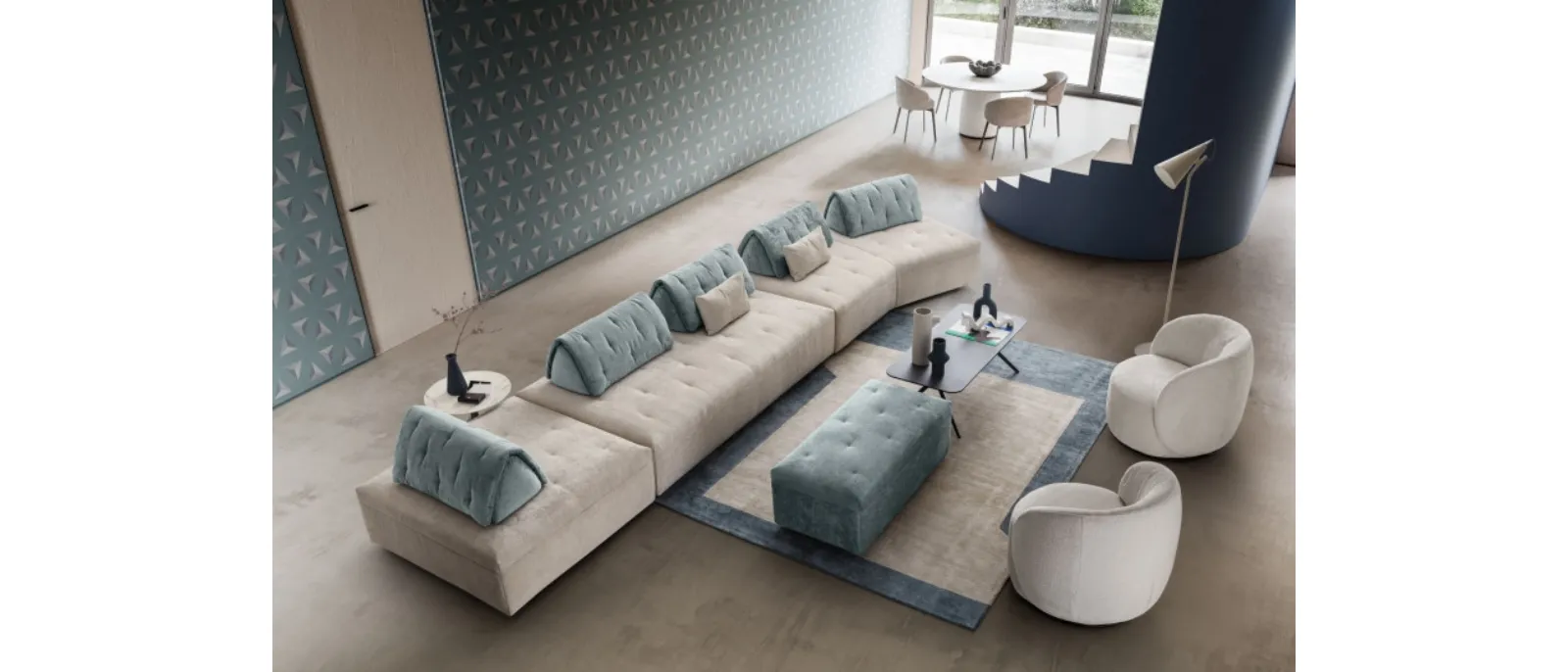 Houston is an elegant armchair with a refined design