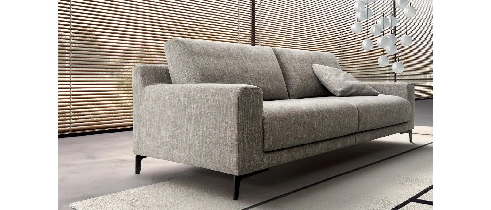 Linear sofa James by Doimo Salotti