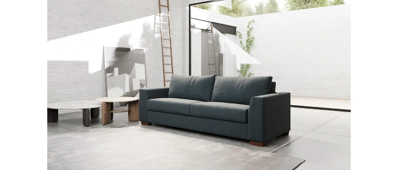 Midnight sofa bed by Divaletti Home is an upholstered