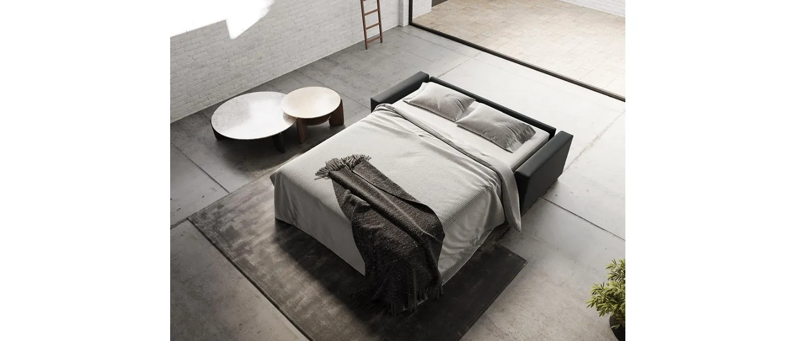 Midnight sofa bed by Divaletti Home is a large size
