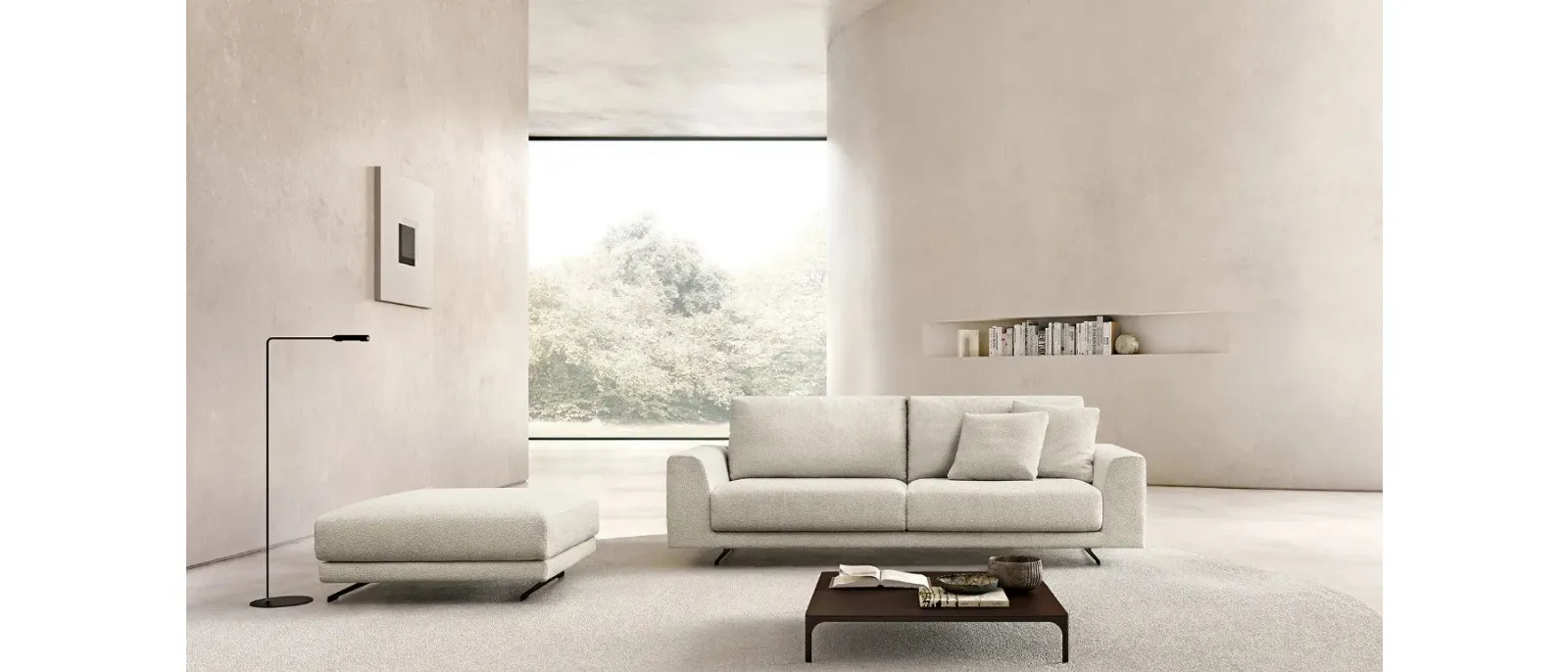 Linear sofa Norman by Doimo Salotti