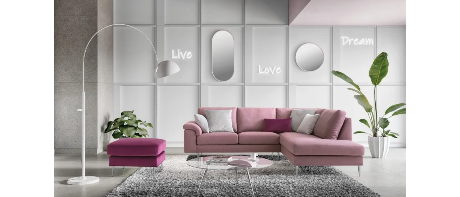 It is a corner sofa made by Le Comfort brand, the model with name 