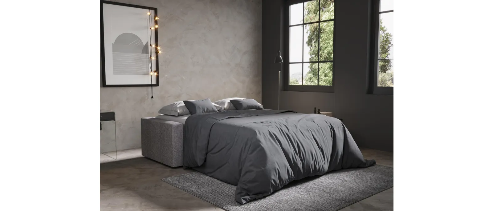 People 2-person sofa-bed by the Italian brand Divalet