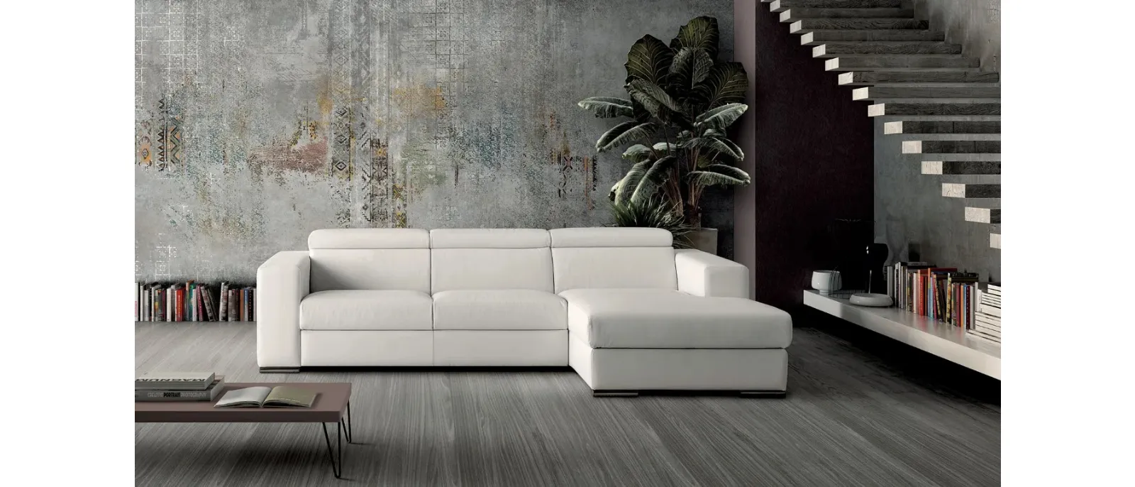 Ray leather relax sofa by Doimo Salotti.