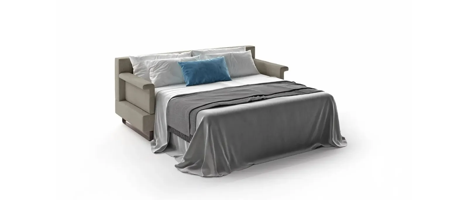 Linear sofa bed Tais by Doimo Salotti.