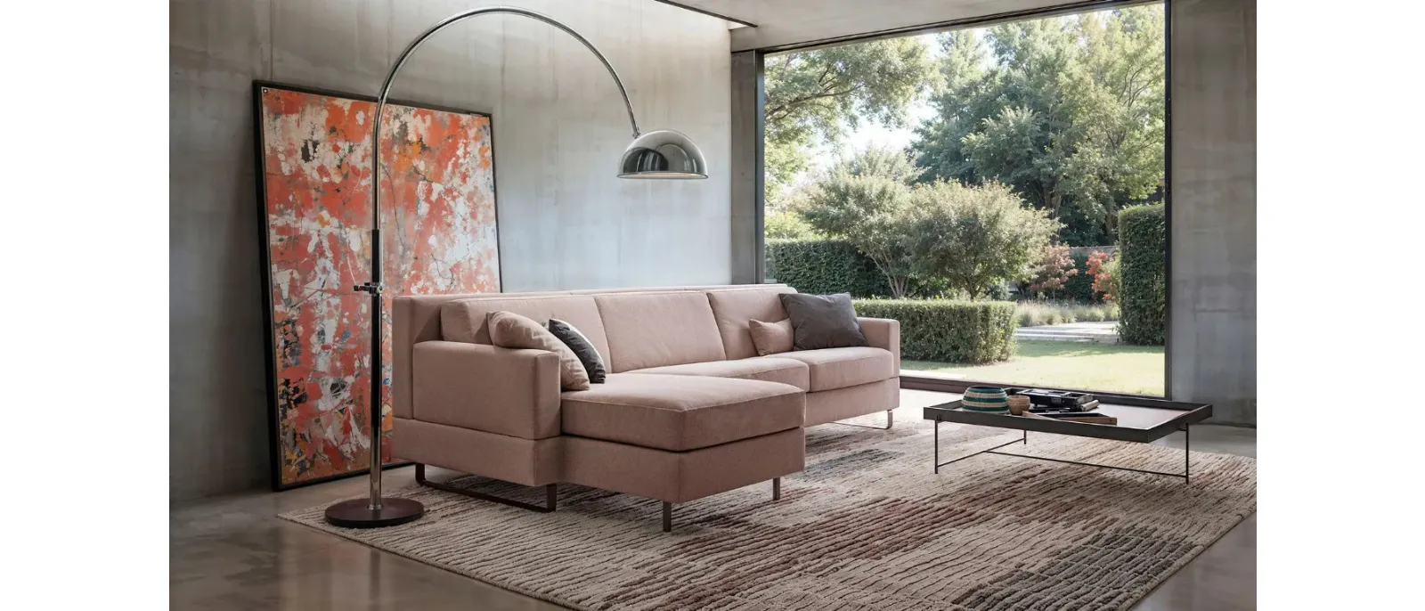 Teseo sofa bed by Doimo Salotti.
