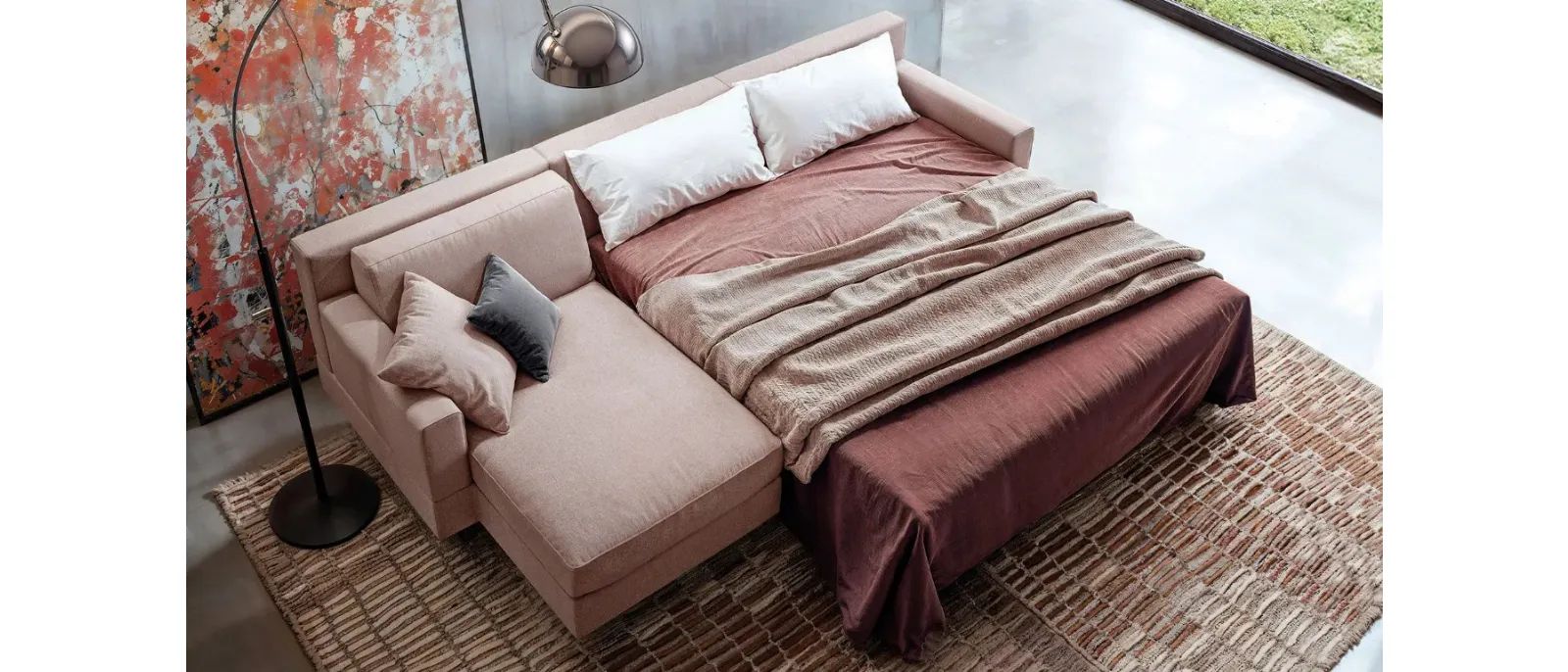 Teseo sofa bed by Doimo Salotti