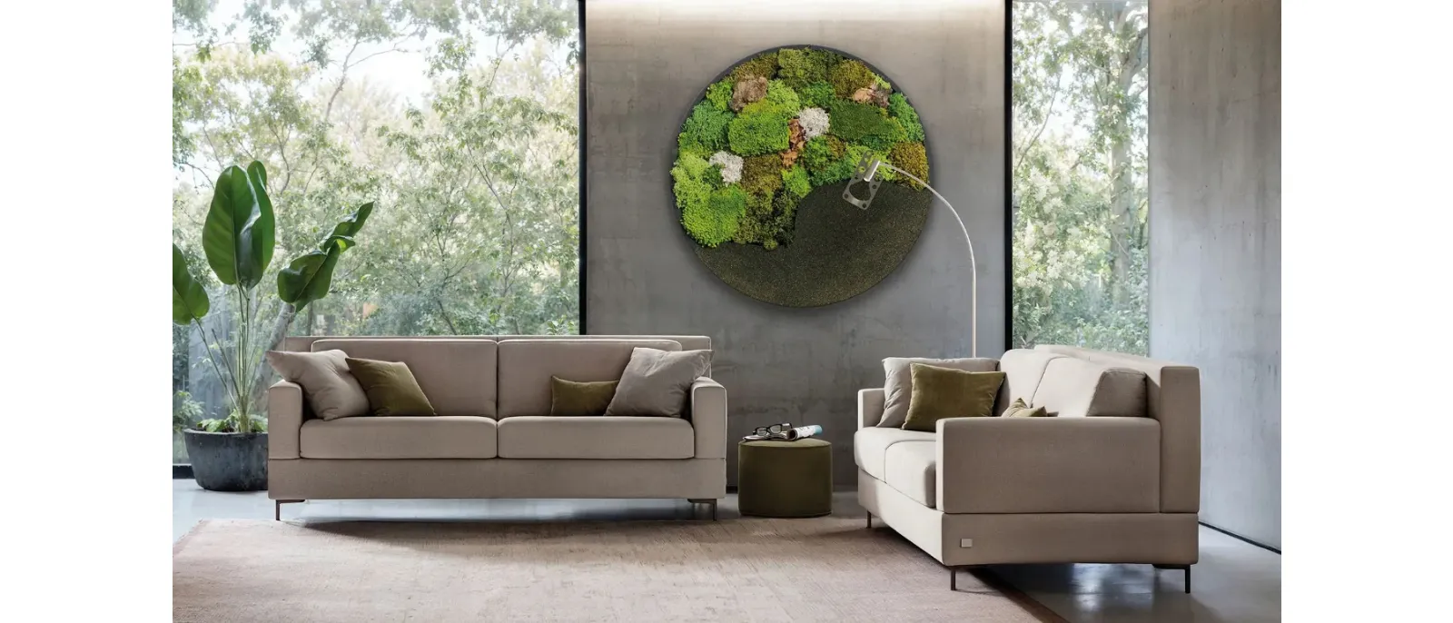 Teseo sofa bed by Doimo Salotti.