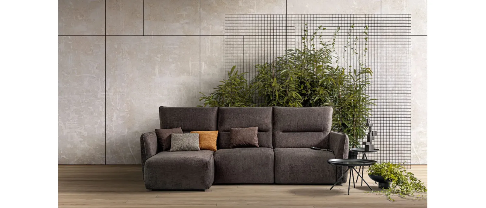 Relax Sofa Bed with Peninsula Total by Samoa