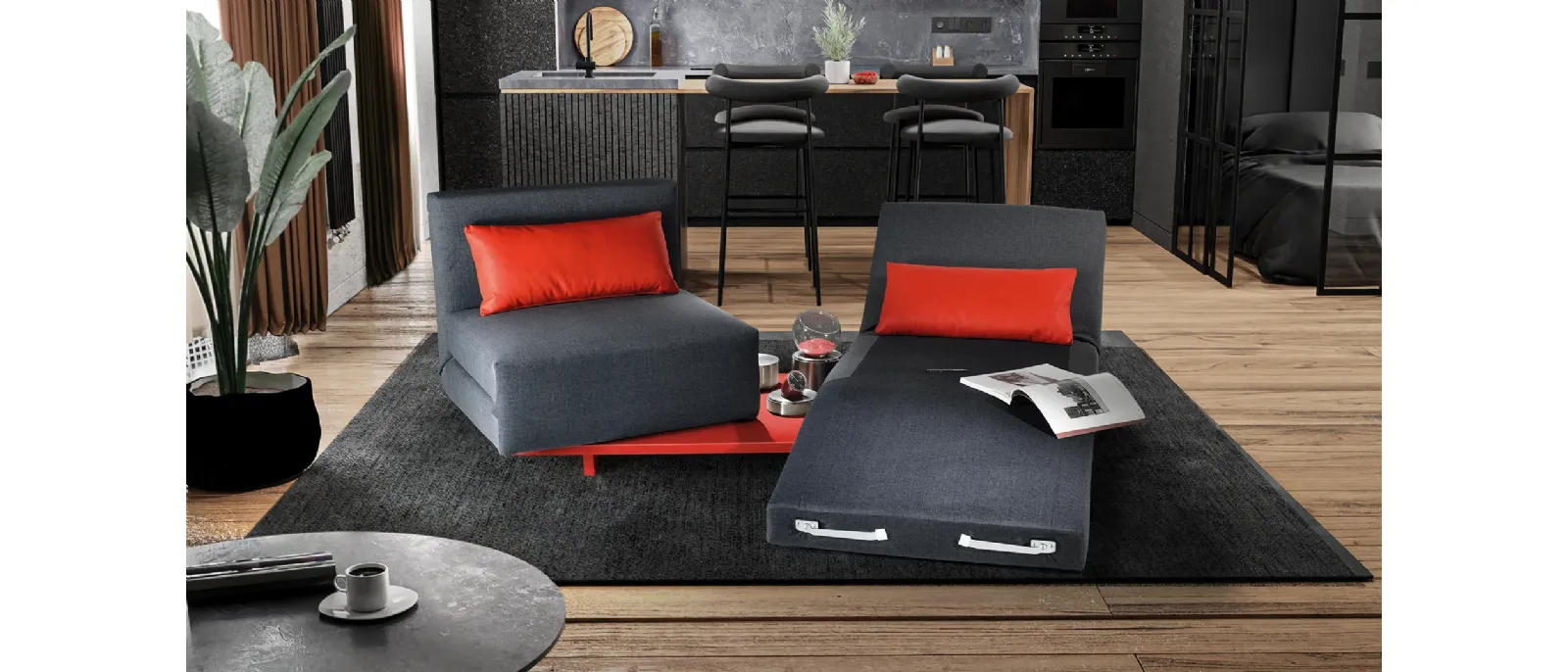 Transformable sofa Voilà Opla by Family Bedding.