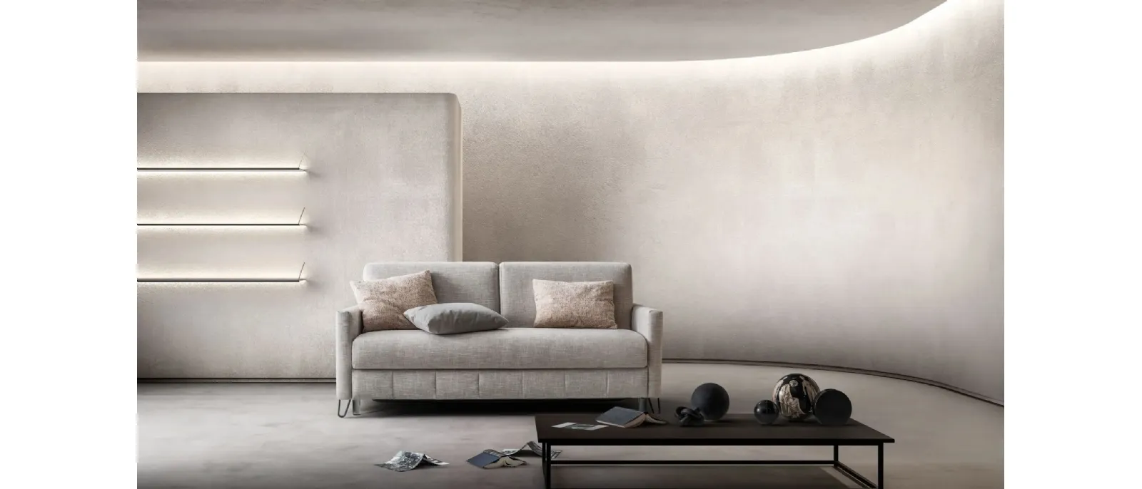 Linear Zoom sofa bed by Samoa.