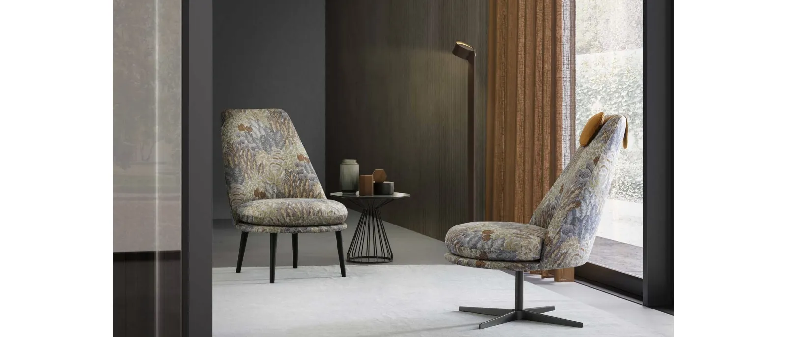 Lord is a small chair by Italian company, the Le Comfort. This elegant piece of furniture has a structure
