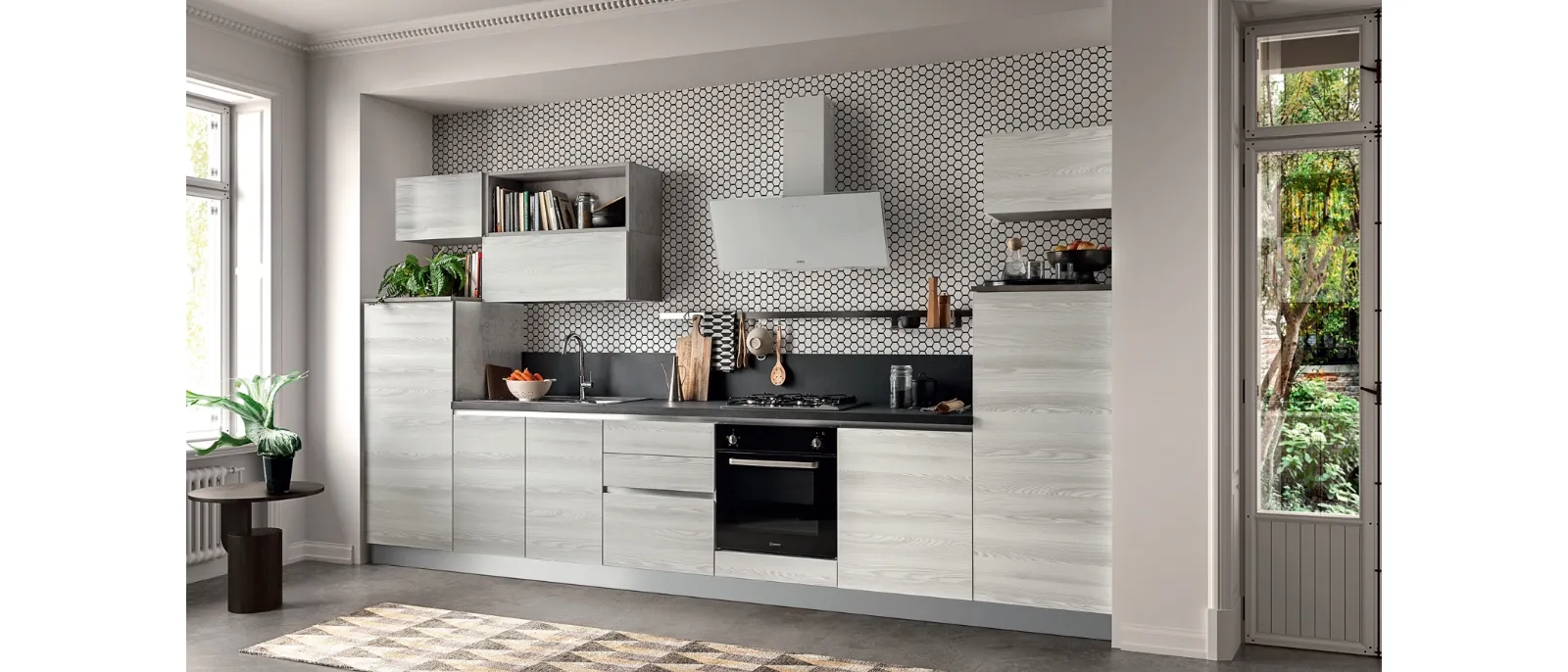 Modern kitchen in Easy 029 polymer by Ar-due