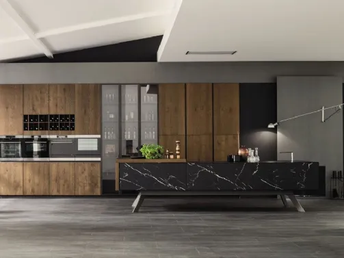 Loft Wood Pepe and Marble effect laminate