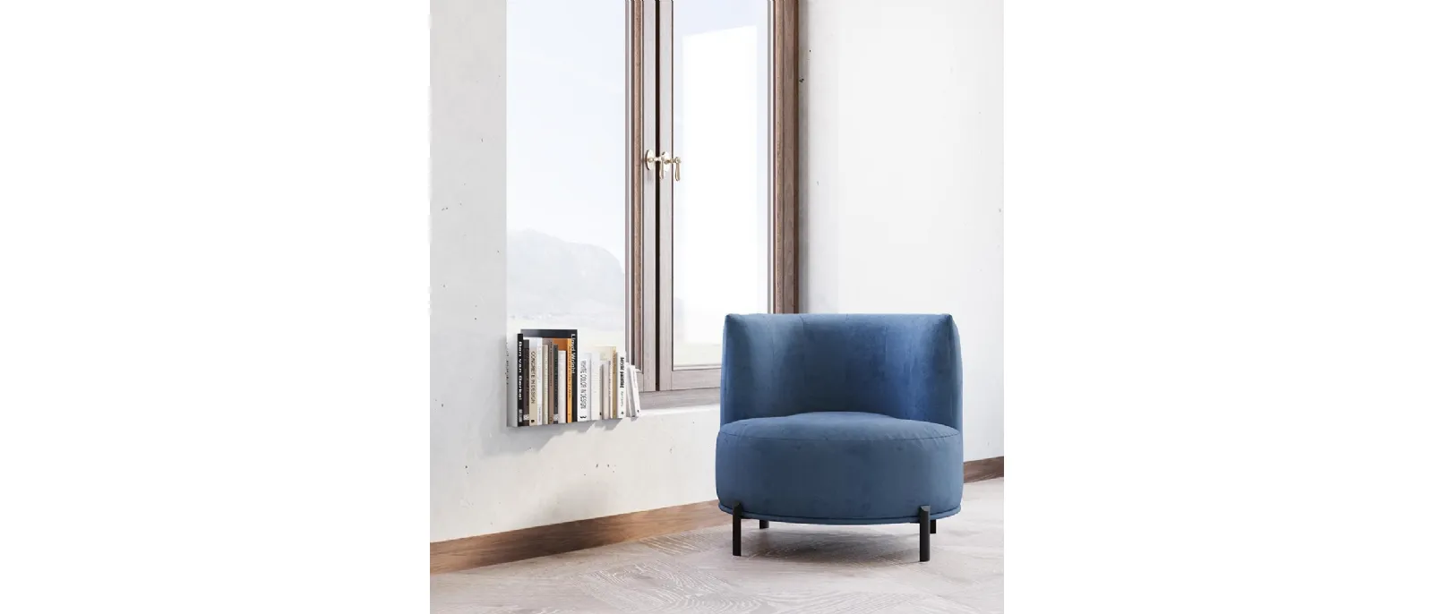 Orbit armchair by Divaletti Home is an elegant
