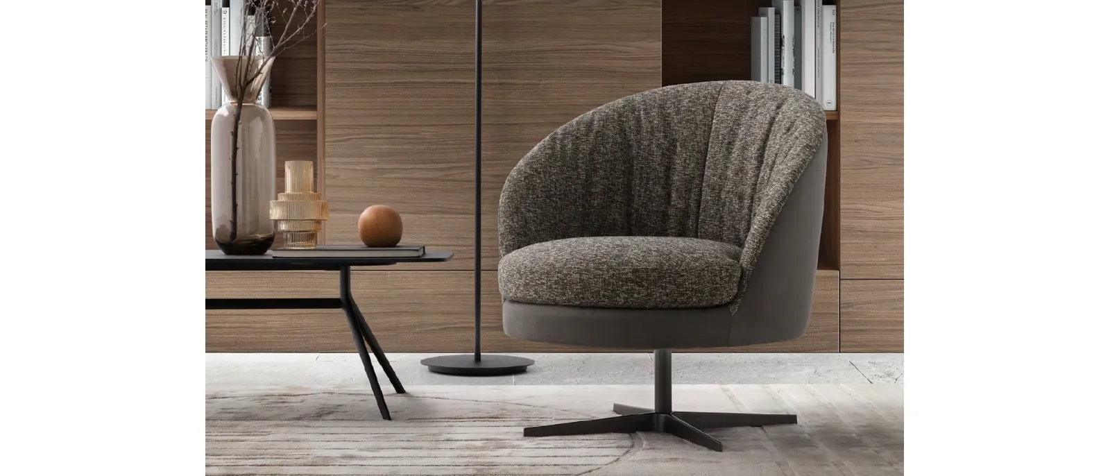 The small and comfortable chair model 0217 is part of the range produced by