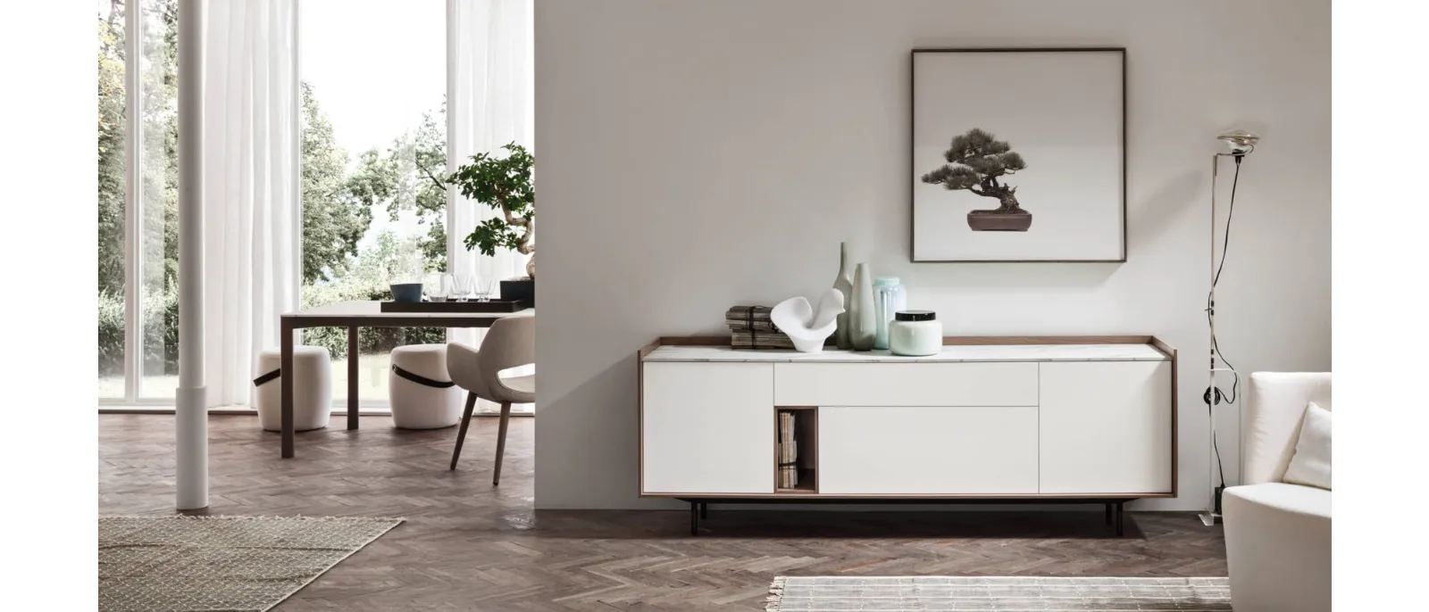 The design is contemporary and original for this solid wood