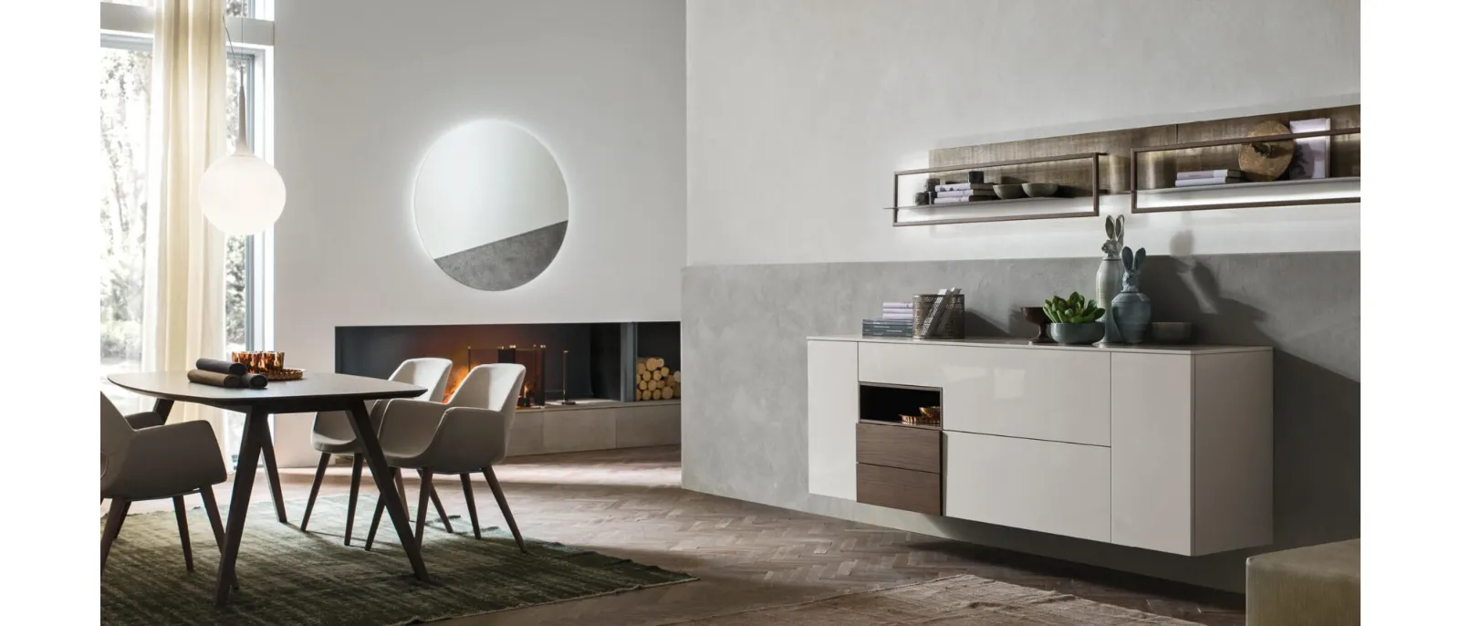 Wall mounted sideboard Setaplus sa2014 by Mar